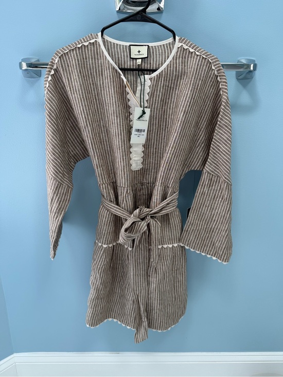 Tuckernuck Dresses & Skirts - Tuckernuck Brown Stripe Belted Dress